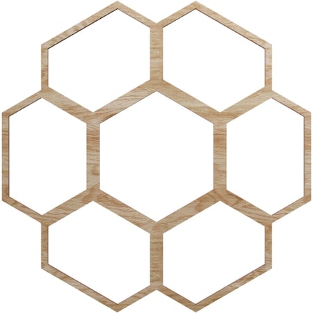 Ekena Millwork Florin Wood Fretwork Pierced Ceiling Medallion, Red Oak, 16"OD x 6 7/8"ID x 1/4"T CMWP16X16X0250FORO